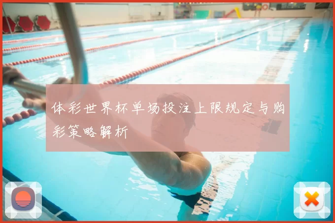 体彩世界杯单场投注上限规定与购彩策略解析
