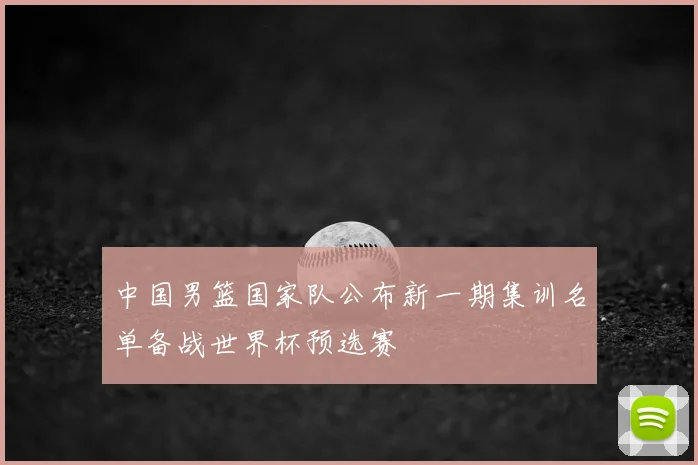 中国男篮国家队公布新一期集训名单备战世界杯预选赛